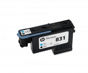 Латексные печатающие головки HP 831 Cyan и Black, 775 мл