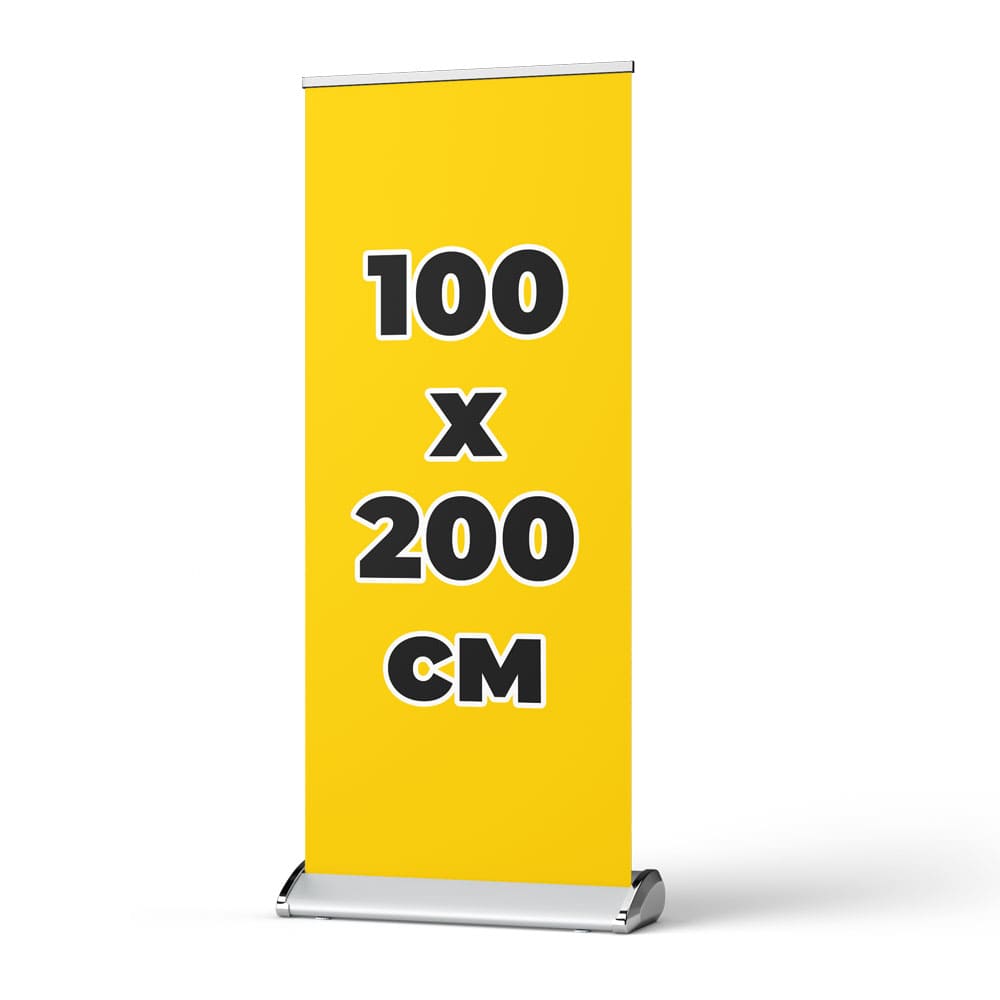 Мобильный стенд Капля Roll-up DLC HY алюминий, 100x200см, 3,8кг