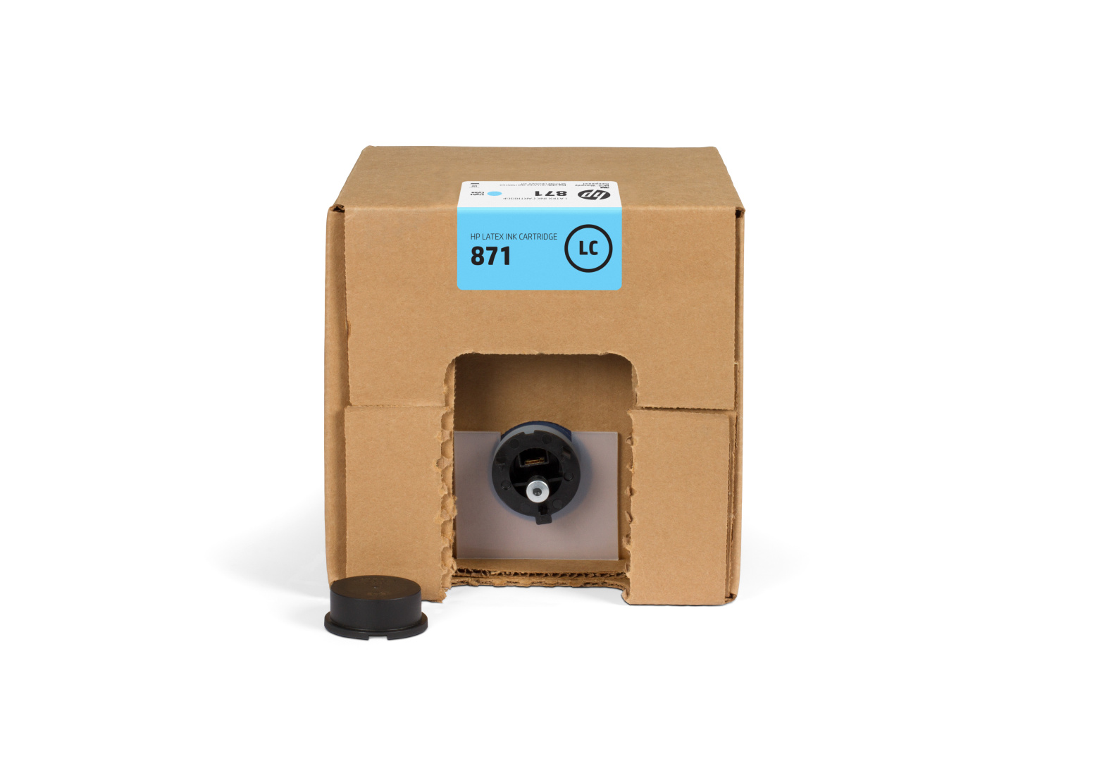 Латексные чернила HP 871 Lt Cyan, в картриджах, 3 л