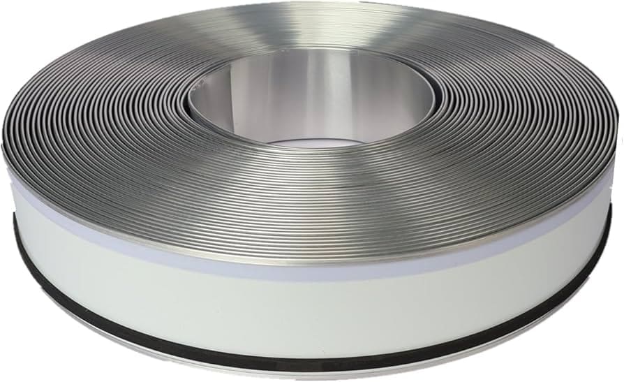 Алюминиевый профиль для бортогибов Prento Letter белый RAL 9016, сплав 6063, 0.6мм, 40мм x 100м  